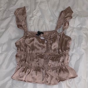 triple tie front crop top new with tags